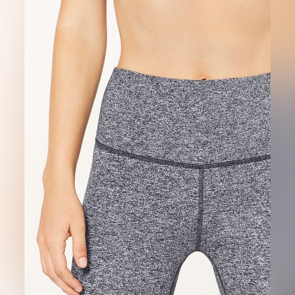 Lululemon Wunder Under Hi-Rise 7/8 Tight *25" Heathered Black size 4 - Picture 5 of 9